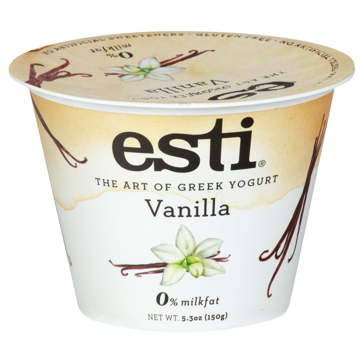 slide 1 of 13, esti Greek Vanilla Yogurt 5.3 oz, 5 oz