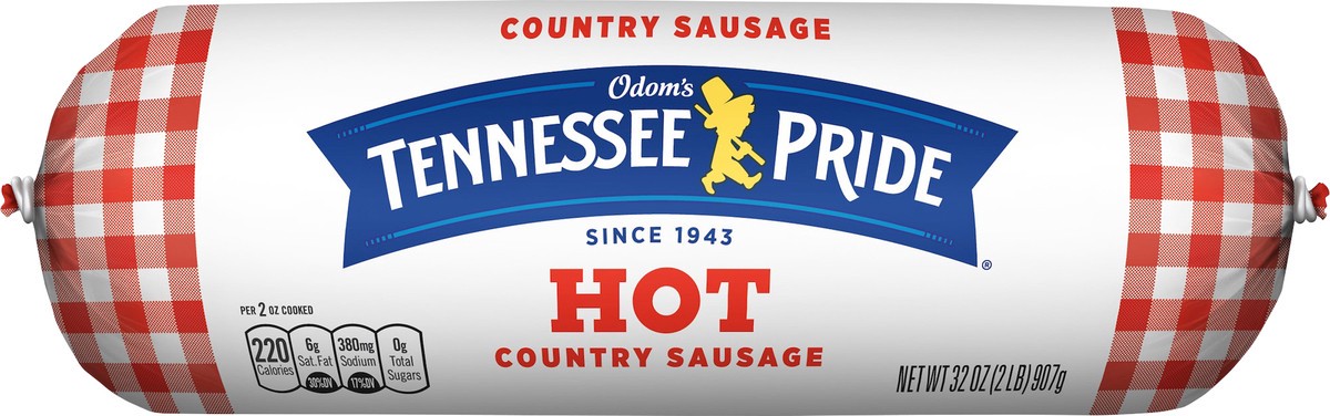 slide 4 of 5, Odom's Tennessee Pride Hot Roll Sausage, 32 oz, 32 oz