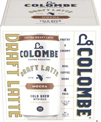 La Colombe Coffee, Mocha Latte, 9 fl oz Cans, 4 Pack