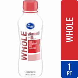 Kroger Vitamin D Whole Milk - 1 pint