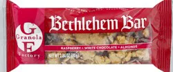Granola Factory Raspberry White Chocolate Almonds Bethlehem Bar 2.84 oz