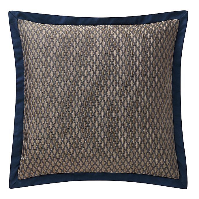 slide 1 of 2, Waterford Asher European Pillow Sham - Navy/Bronze, 1 ct