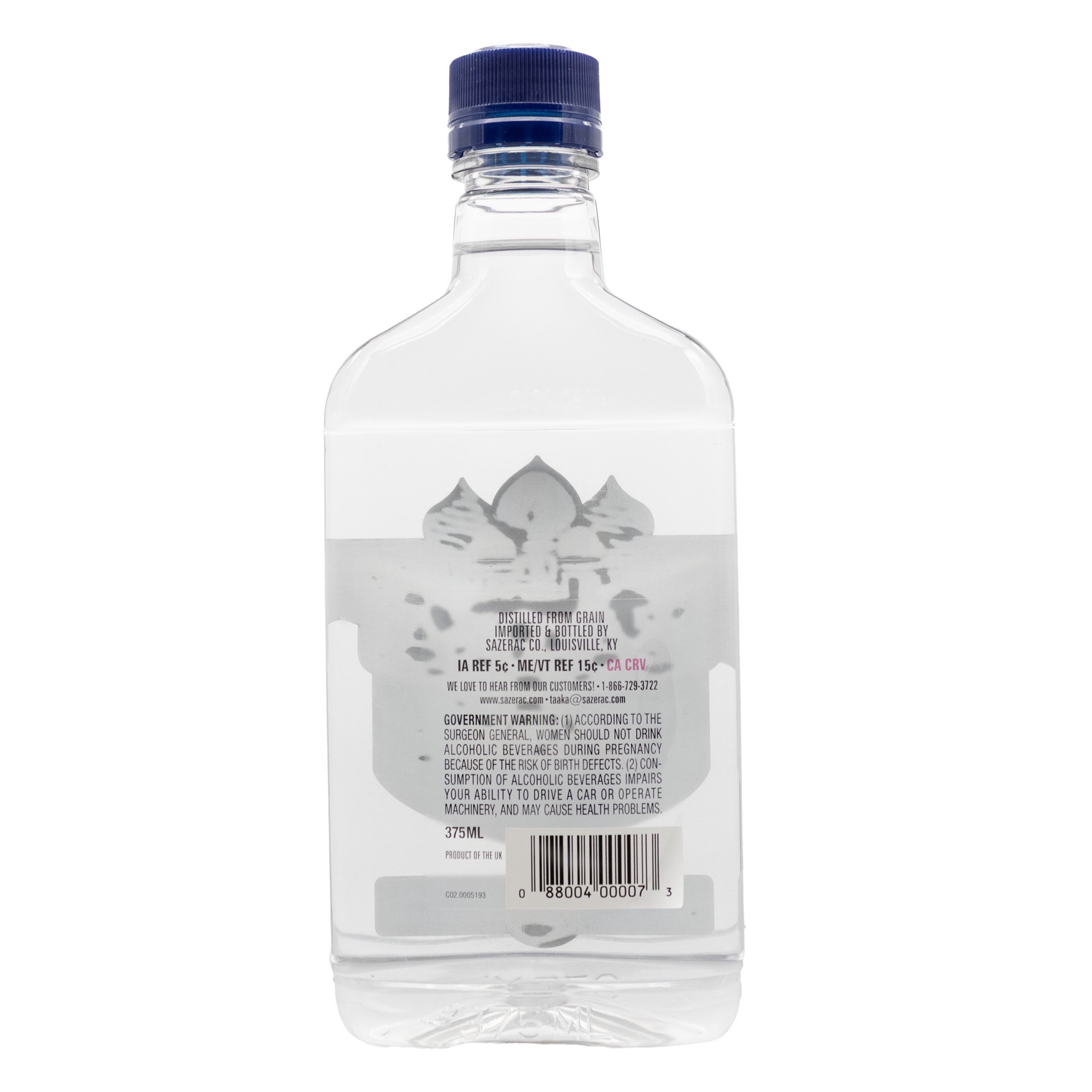 slide 5 of 5, Taaka Vodka 375ml – 80 Proof (ABV 40%), 375 ml