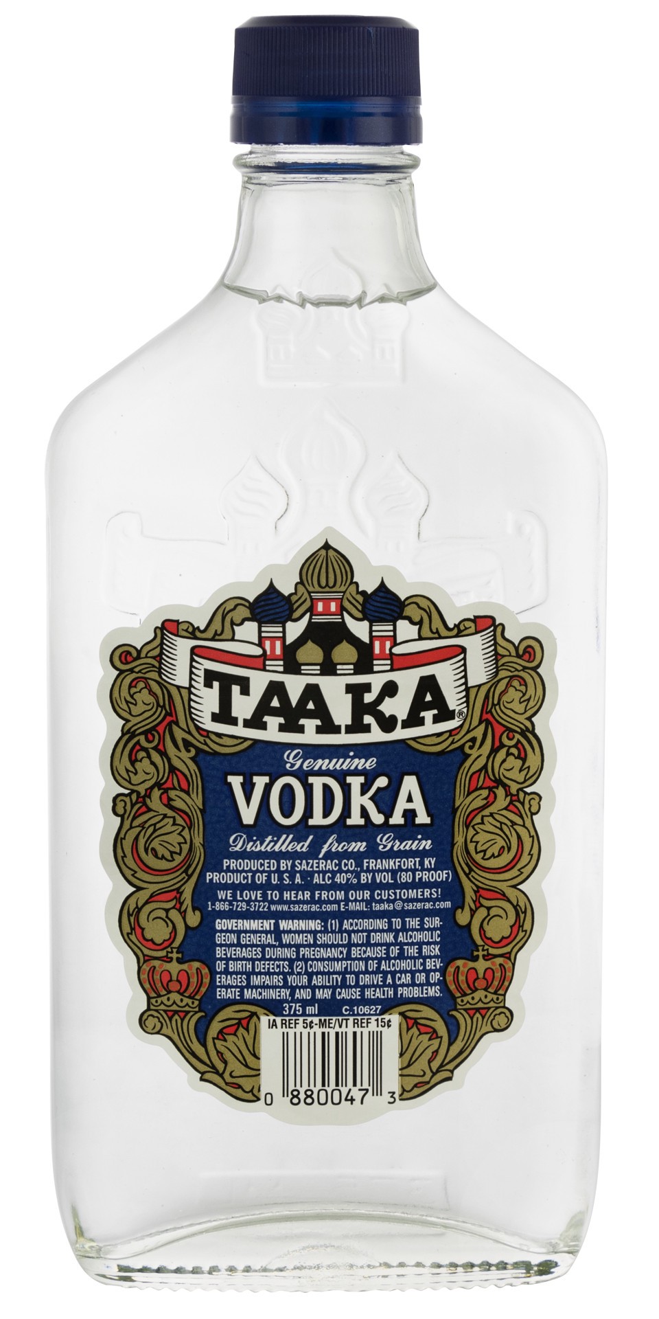 slide 1 of 1, Taaka Tequila Vodka & Gin, 375 ml