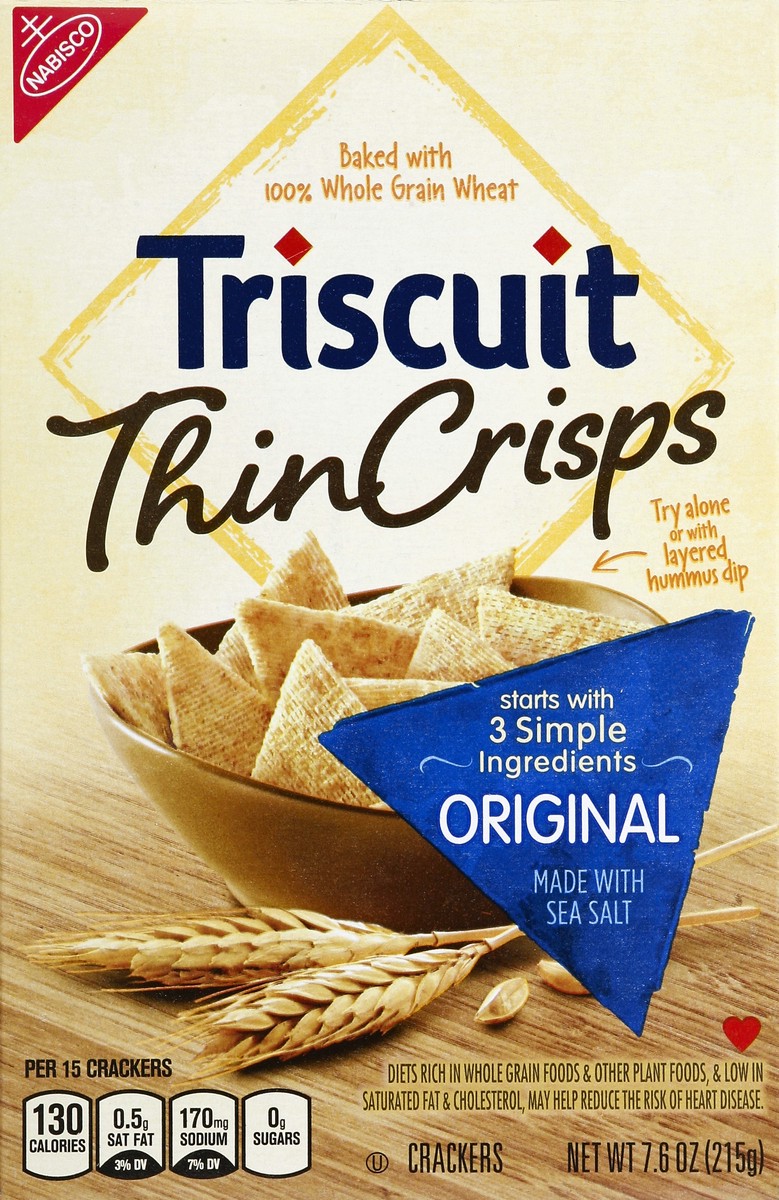 slide 1 of 8, Triscuit Crackers 7.6 oz, 7.6 oz