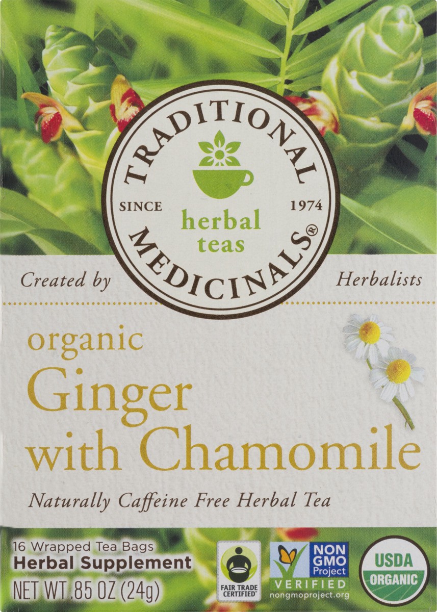 slide 6 of 9, Traditional Medicinals Ginger & Chamomile - 16 ct, 16 ct