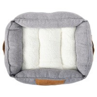 slide 15 of 21, Meijer Gray Pieced Cuddler Bed, 1 ct