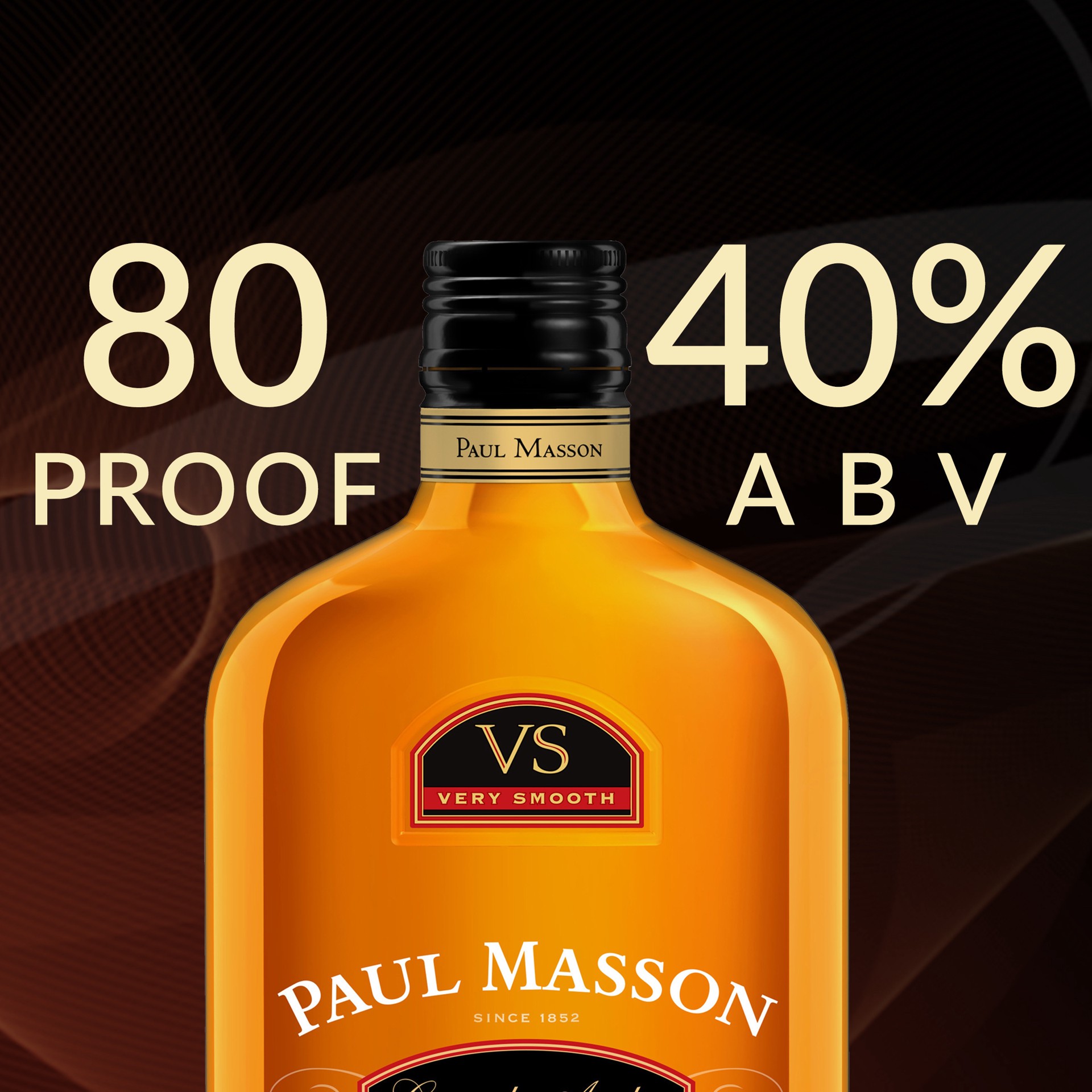 slide 3 of 4, Paul Masson Grande Amber Brandy, 375 ml