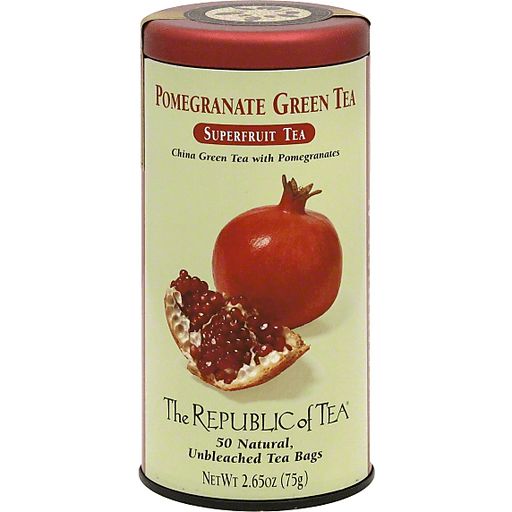 slide 2 of 2, The Republic of Tea Super Fruit Tea Green Tea, Pomegranate Green, Bags - 50 ct, 50 ct