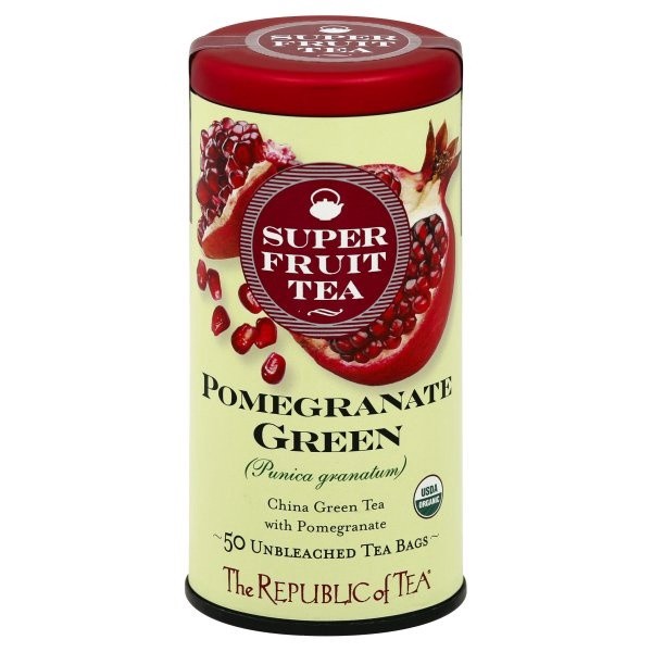 slide 1 of 2, The Republic of Tea Super Fruit Tea Green Tea, Pomegranate Green, Bags - 50 ct, 50 ct