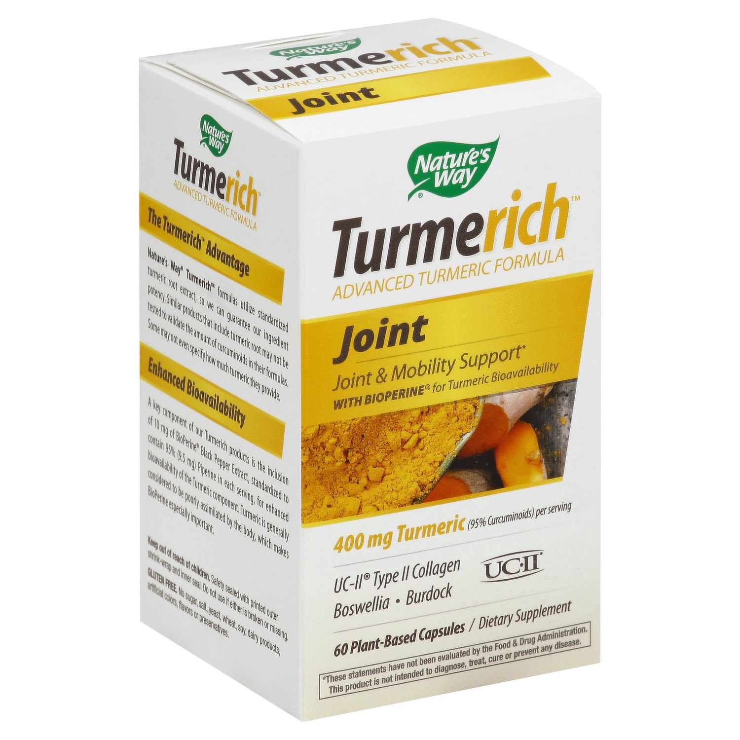 slide 1 of 4, Nature's Way Turmerich Joint 400Mg Capsules, 60 ct