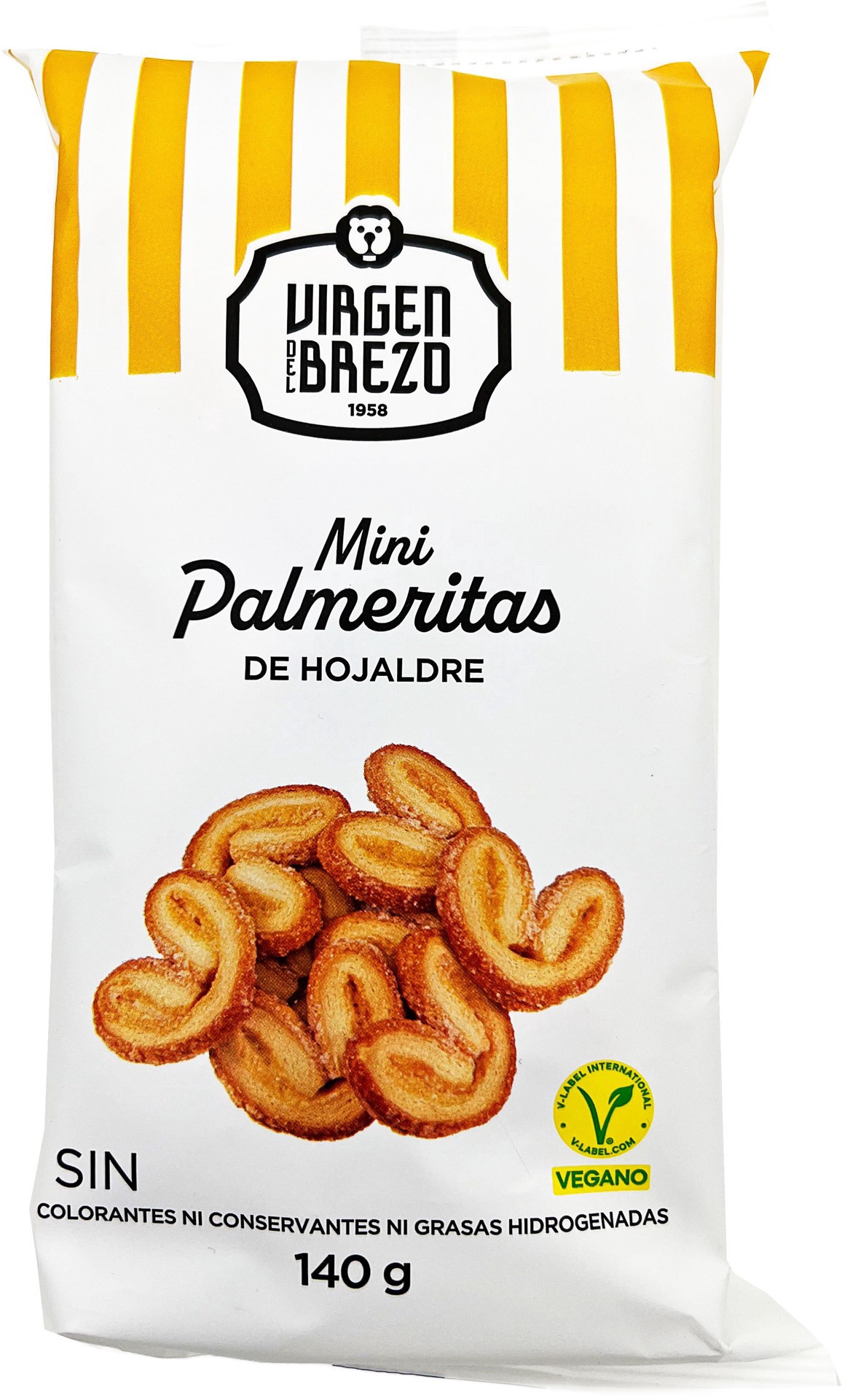 slide 1 of 1, Virgen Del Brazo Mini Palmeritas De Hojaldre, 4.93 oz