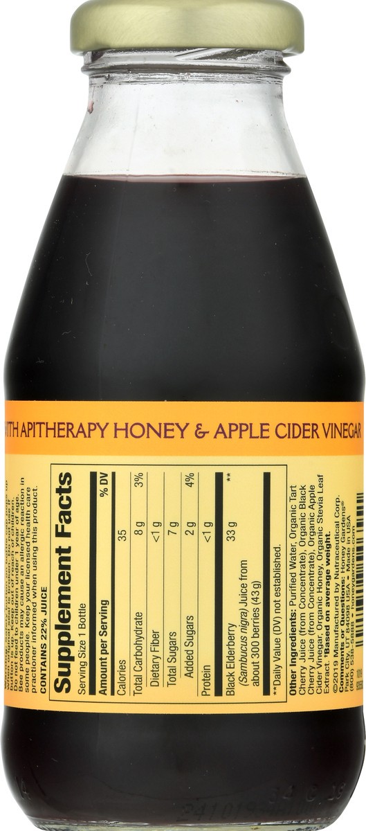 slide 2 of 12, Honey Gardens Elderberry Juice - 10 fl oz, 10 fl oz