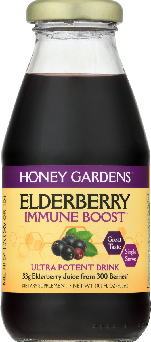 slide 5 of 12, Honey Gardens Elderberry Juice - 10 fl oz, 10 fl oz
