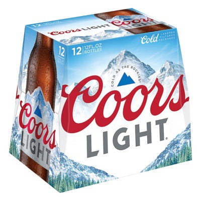 slide 1 of 1, Coors Light Beer Bottles Special Cooler Box Just Add Ice, 12 ct; 12 oz