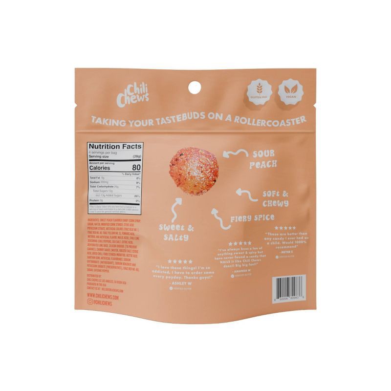 slide 3 of 3, Wiley Wallaby Chili Chews Peach Bites- 4 oz, 4 oz