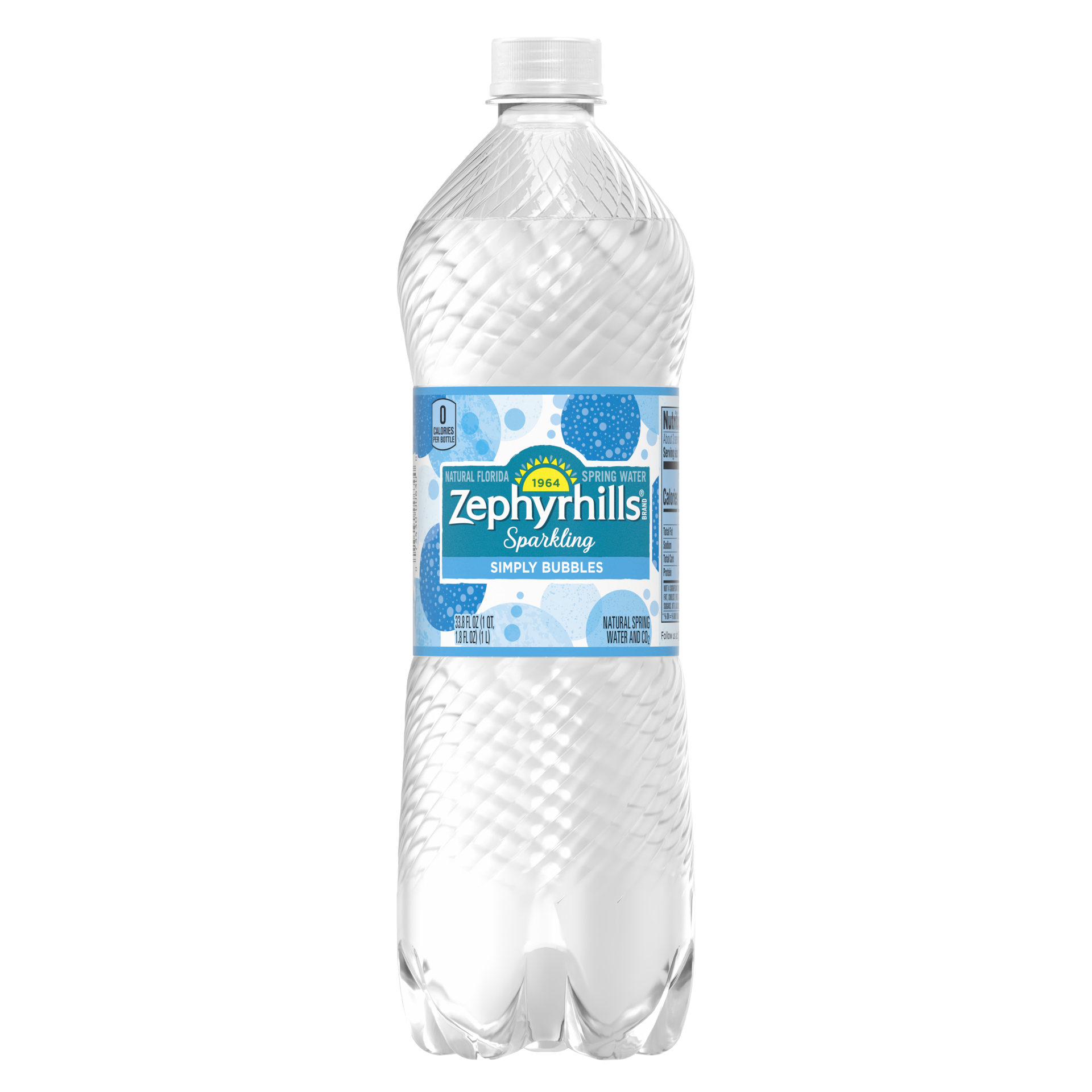 slide 1 of 4, Zephyrhills Sparkling Water, Simply Bubbles, 33.8 oz. Bottle, 33.8 oz