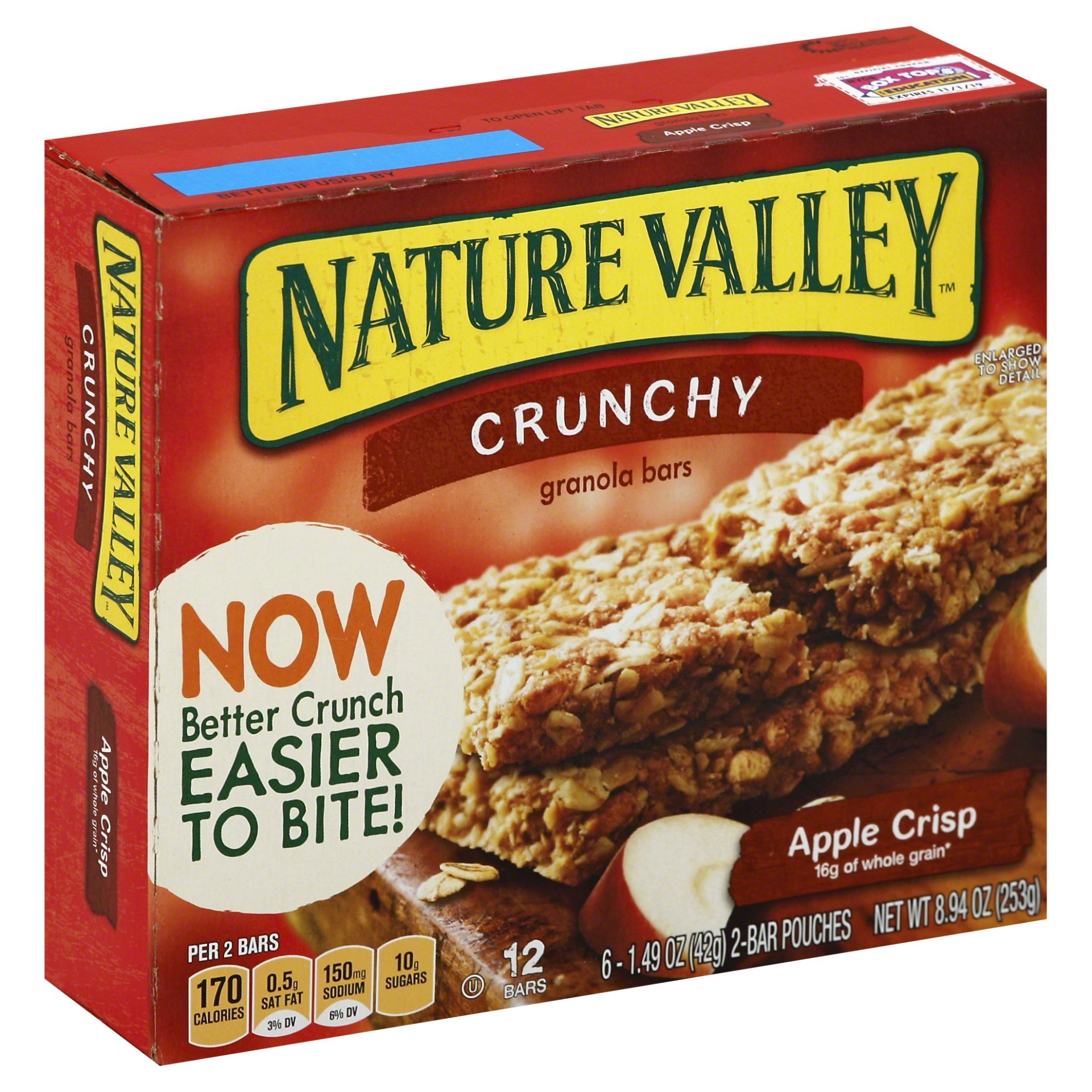 Nature Valley Apple Crisp Crunchy Granola Bars 8.94 Oz 