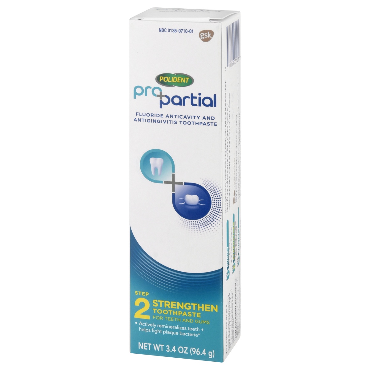 slide 3 of 9, Polident ProPartial Fluoride Anticavity and Antigingivitis Toothpaste, 3.4 oz