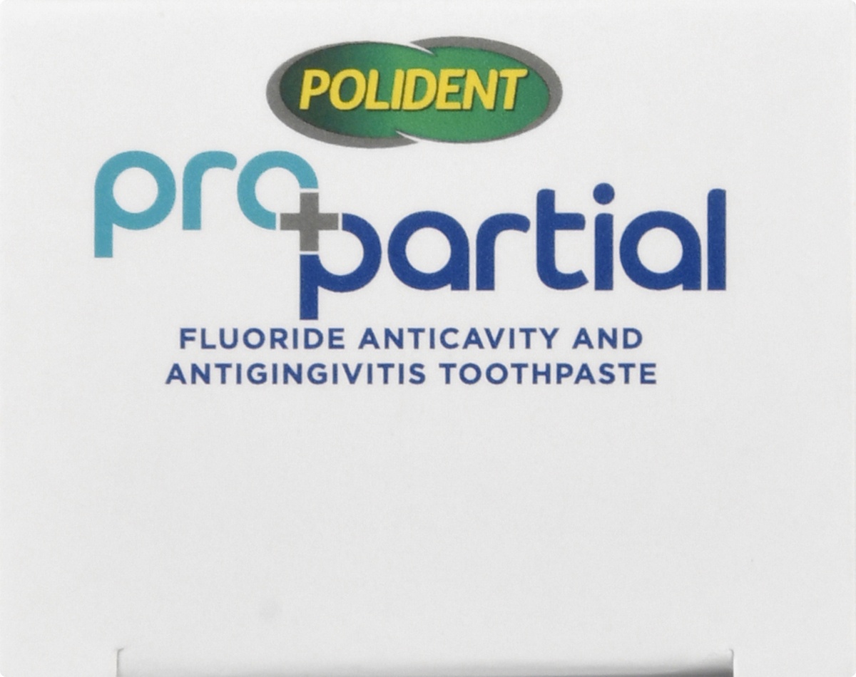 slide 5 of 9, Polident ProPartial Fluoride Anticavity and Antigingivitis Toothpaste, 3.4 oz