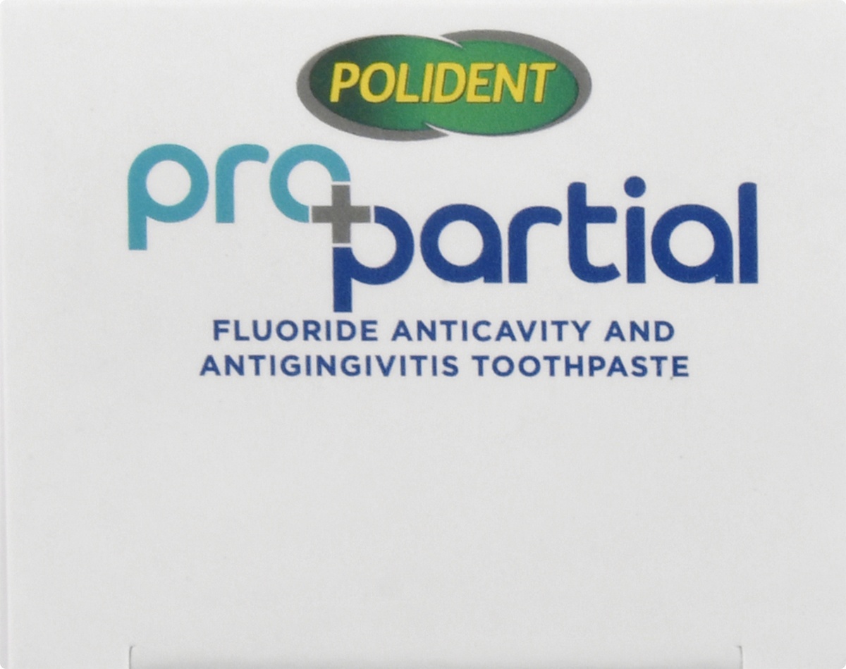 slide 7 of 9, Polident ProPartial Fluoride Anticavity and Antigingivitis Toothpaste, 3.4 oz