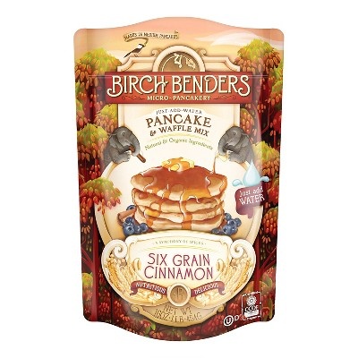 slide 1 of 1, Birch Benders Six Grain Cinnamon Pancake & Waffle Mix, 16 oz