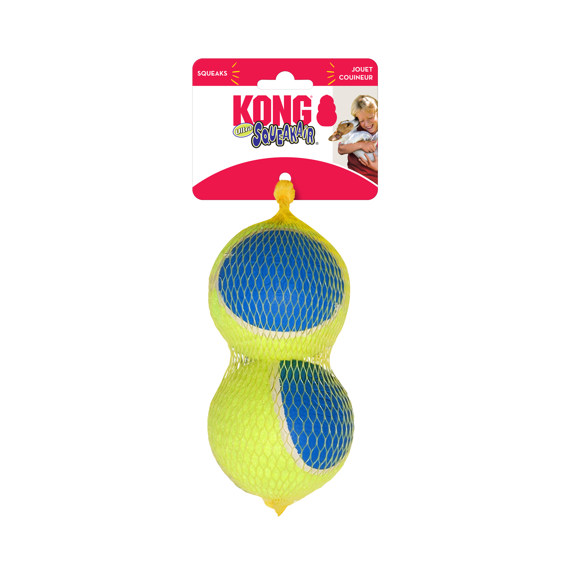 slide 2 of 4, KONG SqueakAir Ultra Balls Lg, 1 ct