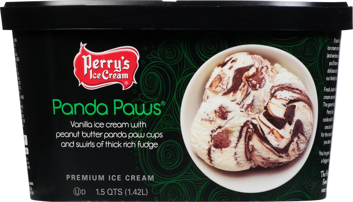 slide 3 of 14, Perry's Ice Cream Premium Panda Paws Ice Cream 1.5 qt, 1.5 qt