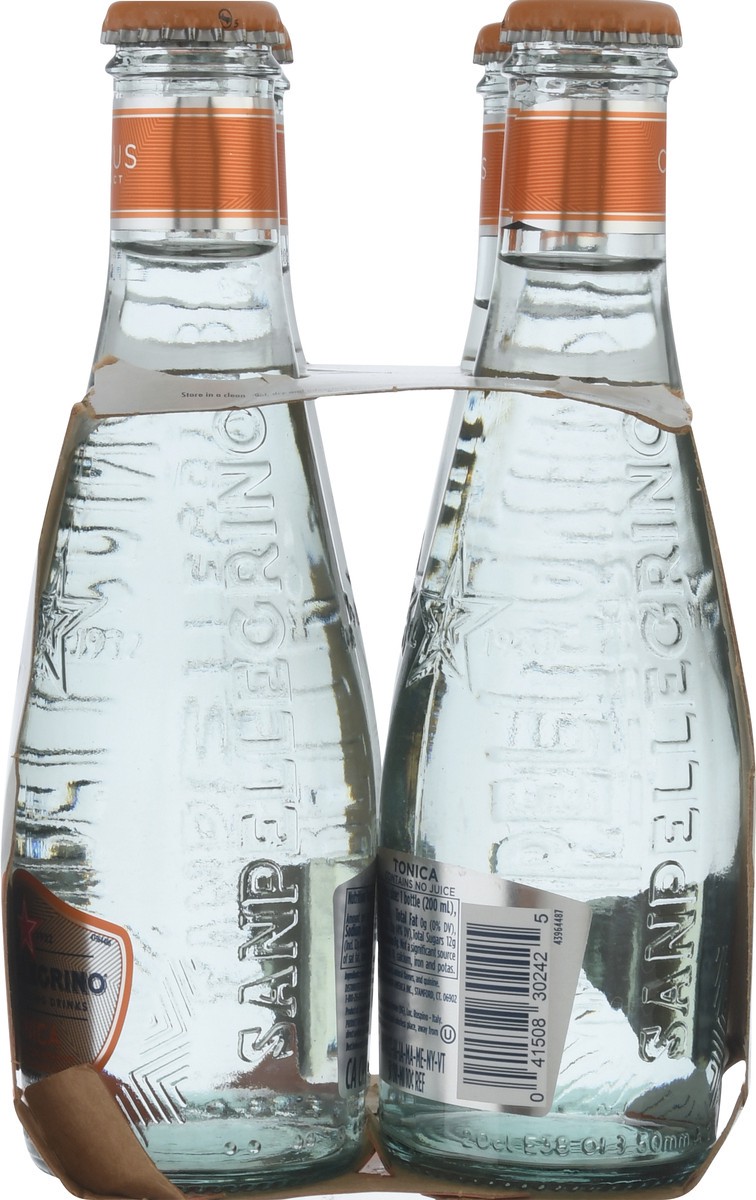 slide 5 of 9, SANPELLEGRINO Italian Sparkling Drinks Tonica with Citrus 6.76 oz. glass 4-pack - 27 oz, 27 oz