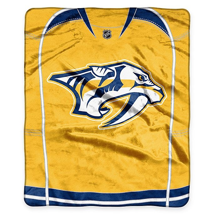 slide 1 of 1, NHL Nashville Predators Super-Plush Raschel Throw Blanket, 1 ct