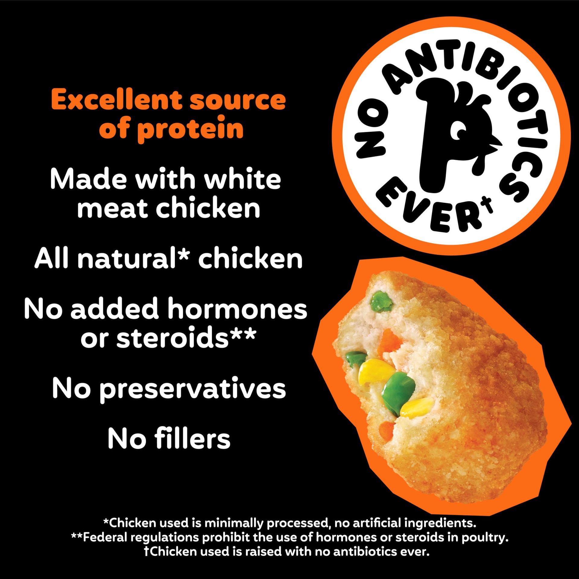 slide 10 of 13, Pilgrim's Pilgrim’s Chicken Pot Pie Loaded Nuggets, 19.2 oz