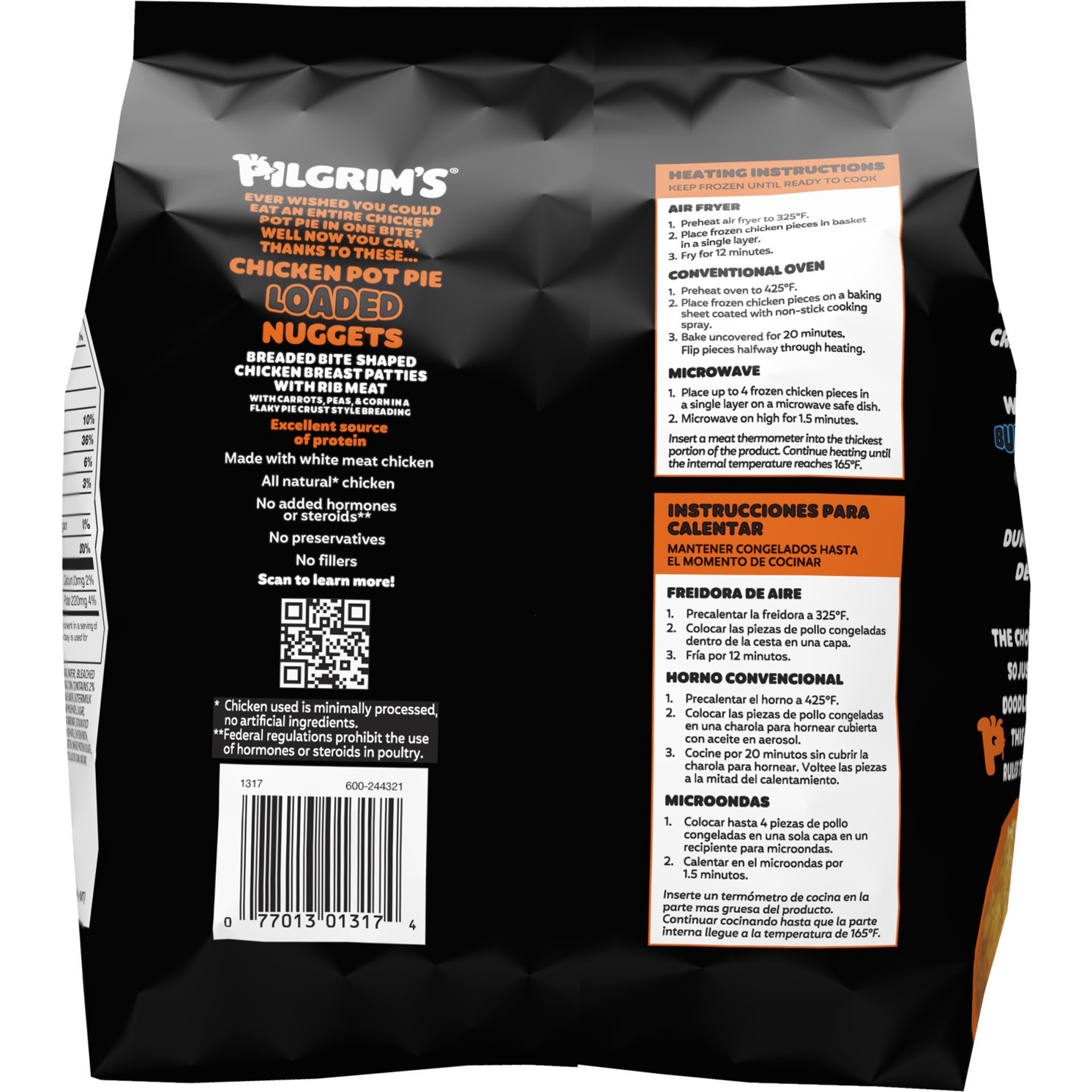 slide 4 of 13, Pilgrim's Pilgrim’s Chicken Pot Pie Loaded Nuggets, 19.2 oz