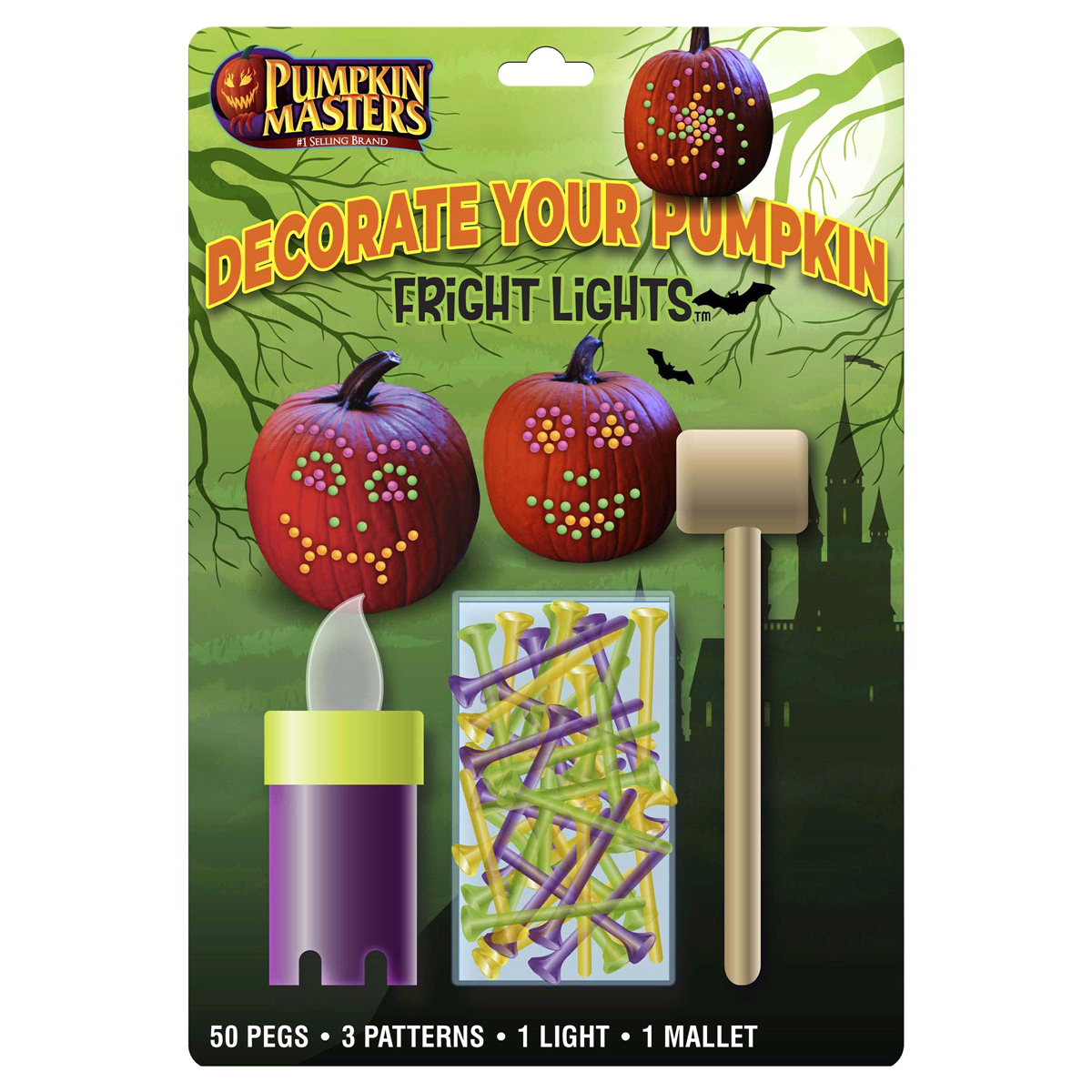 slide 1 of 1, Pumpkin Masters Kids Color Magic Fright Lights, 1 ct