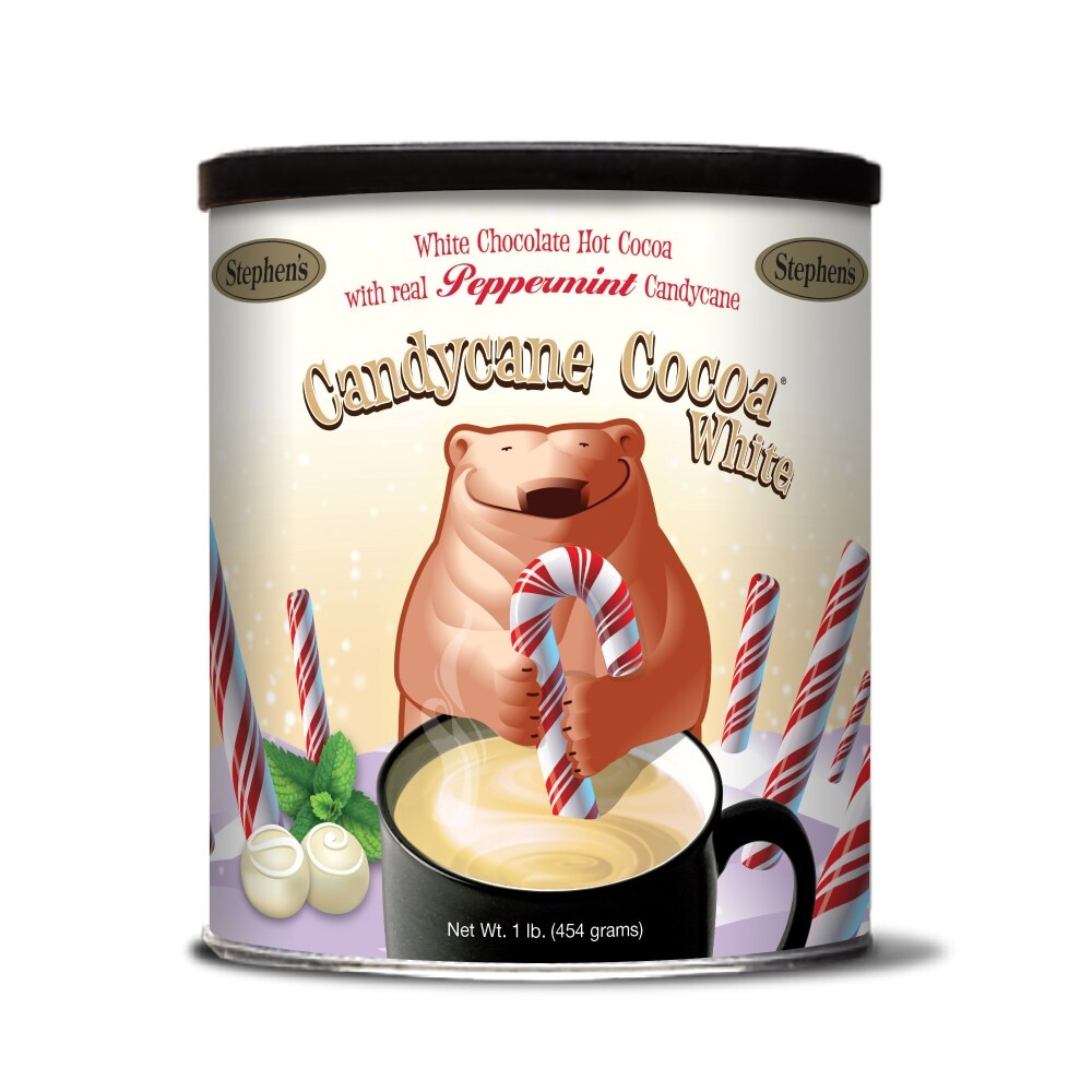 slide 1 of 1, Stephen's Candycane Cocoa White Chocolate Hot Cocoa Mix - 1 lb, 1 lb