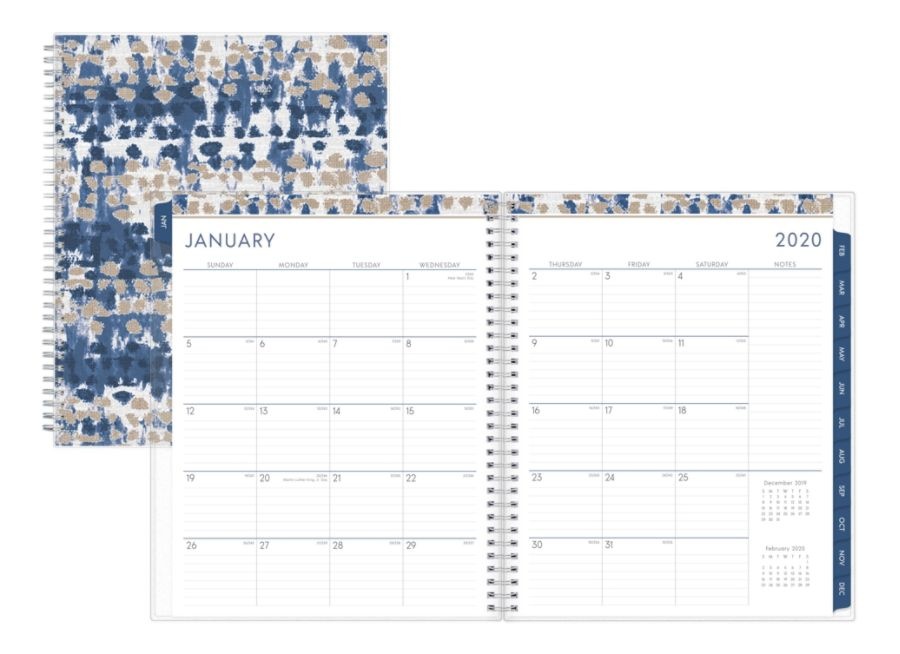 slide 2 of 4, Blue Sky Ariana Weekly/Monthly Frosted Planner, 8-1/2'' X 11'', Multicolor, January To December 2020, 116062, 1 ct