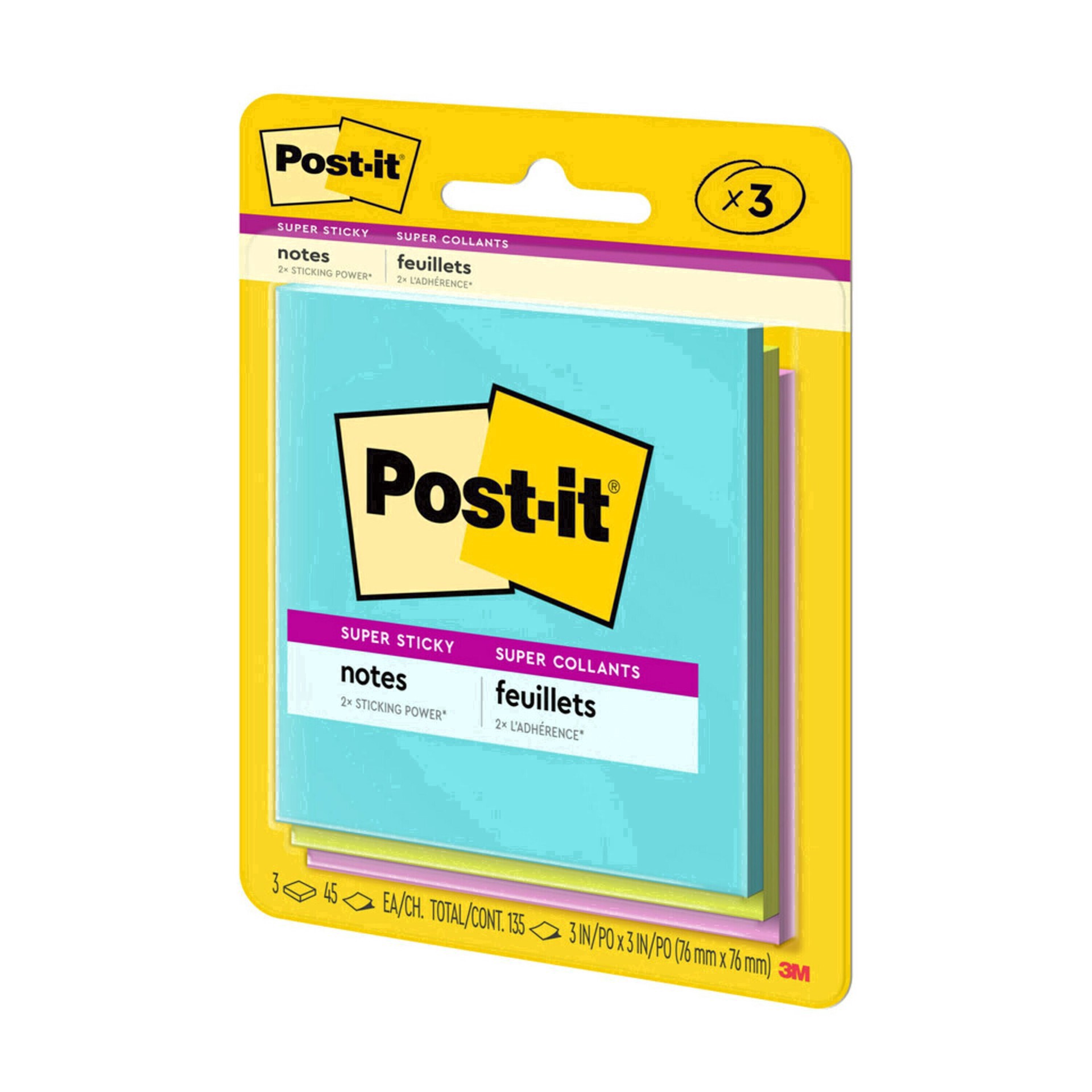 slide 81 of 129, Post-it Super Sticky Note Pads, 3 ct