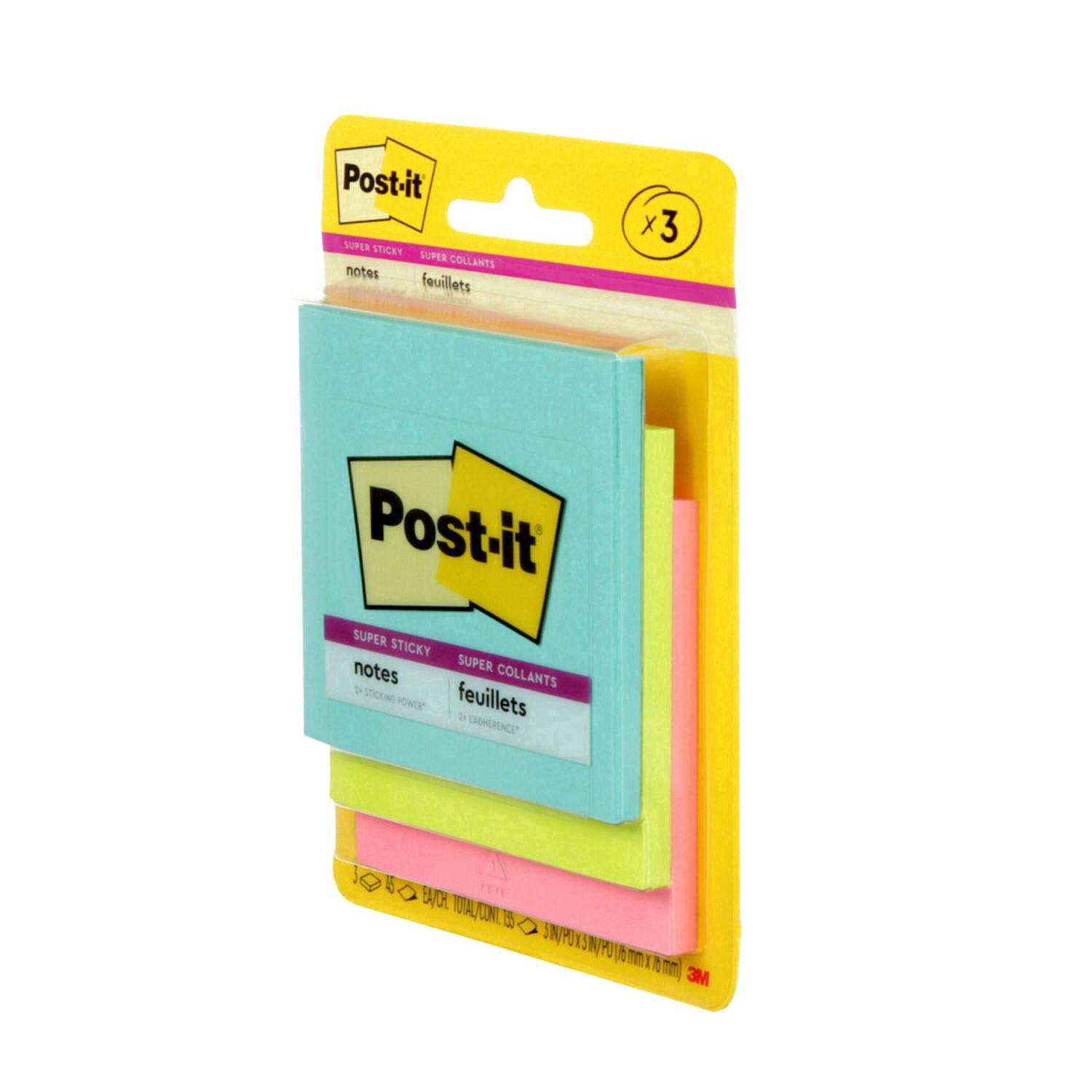 slide 41 of 129, Post-it Super Sticky Note Pads, 3 ct