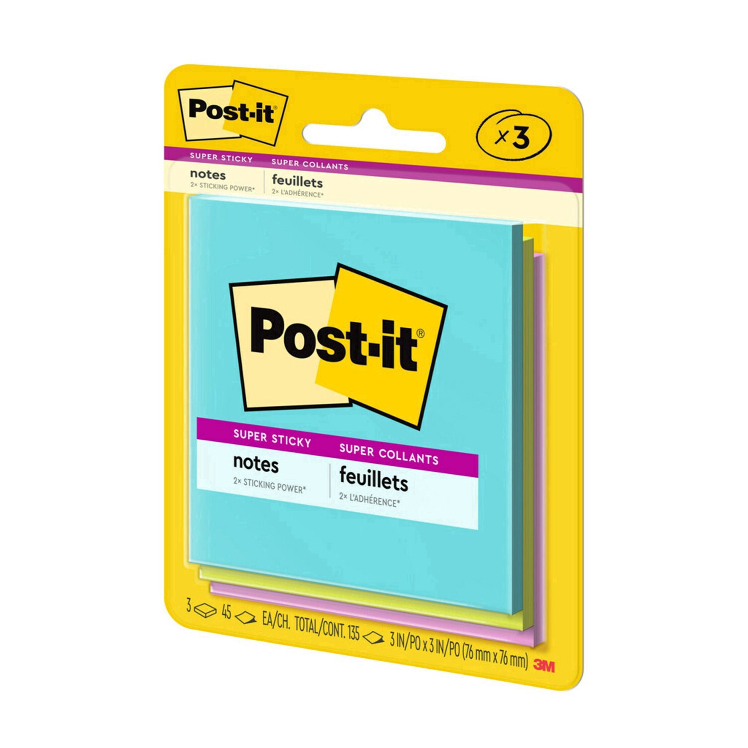 slide 73 of 129, Post-it Super Sticky Note Pads, 3 ct