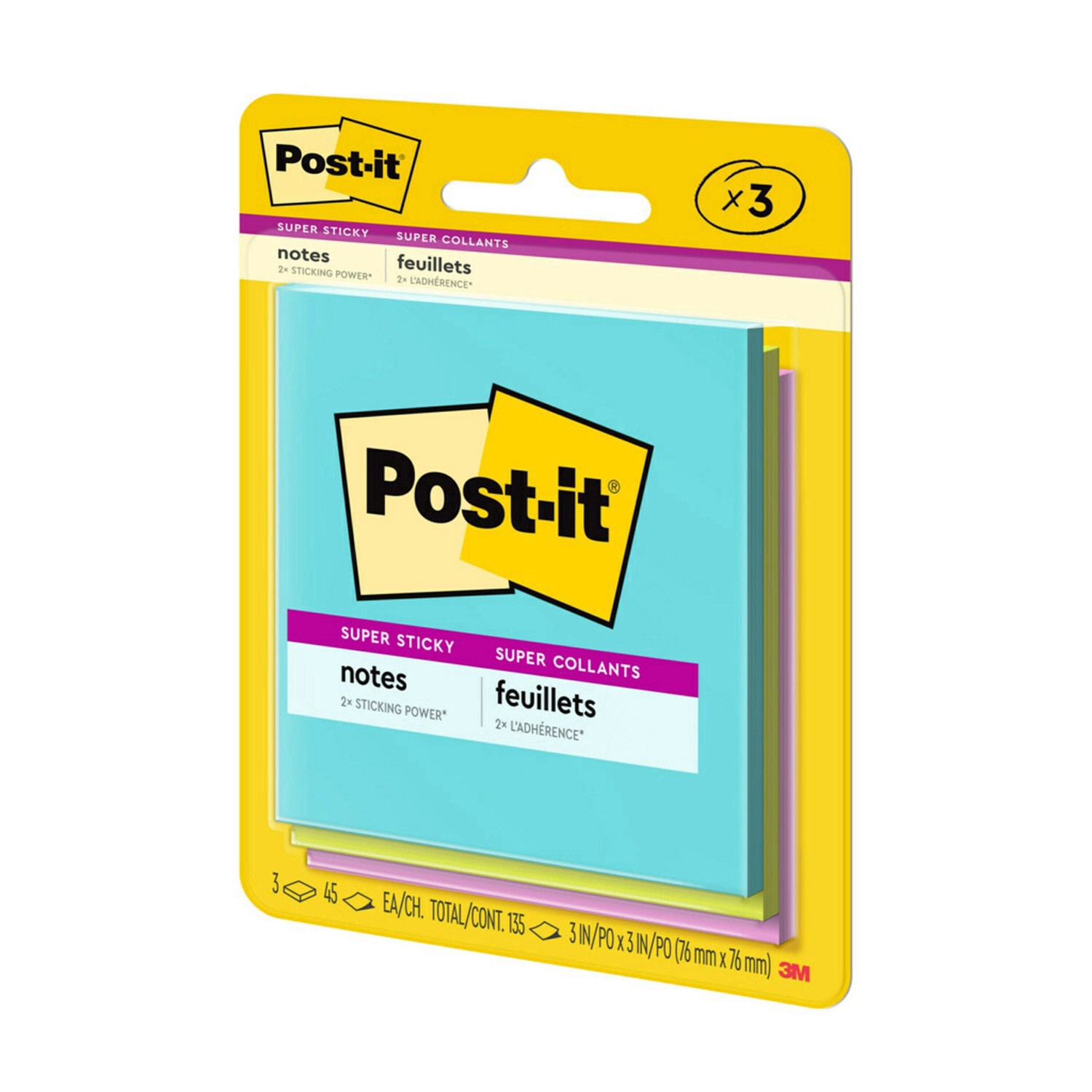 slide 44 of 129, Post-it Super Sticky Note Pads, 3 ct