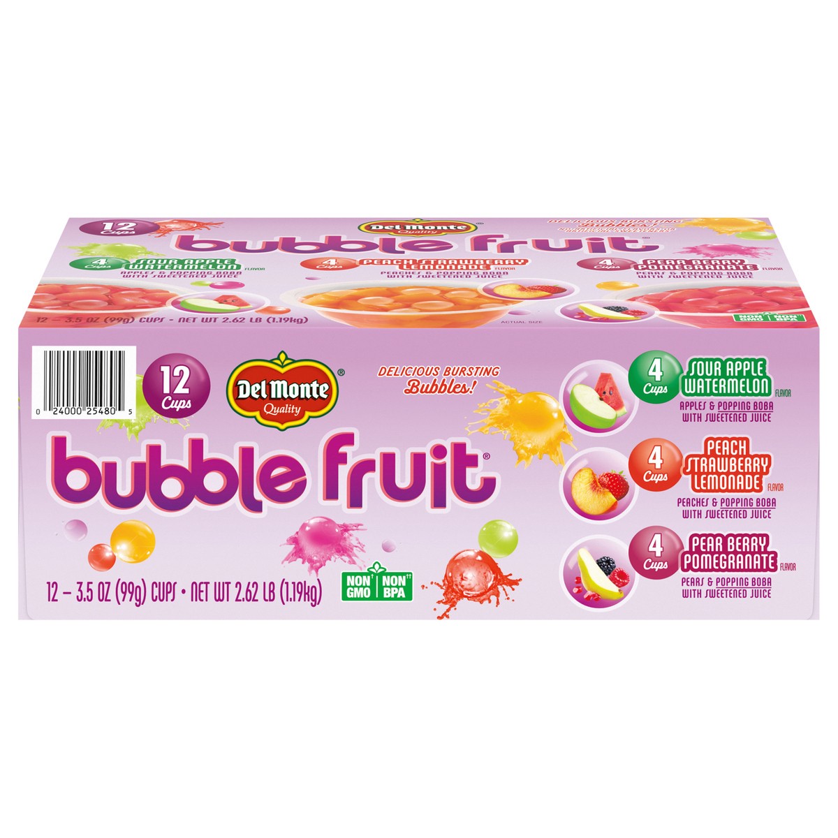 slide 8 of 12, Del Monte Bubble Fruit 12 Cups, 12 ct