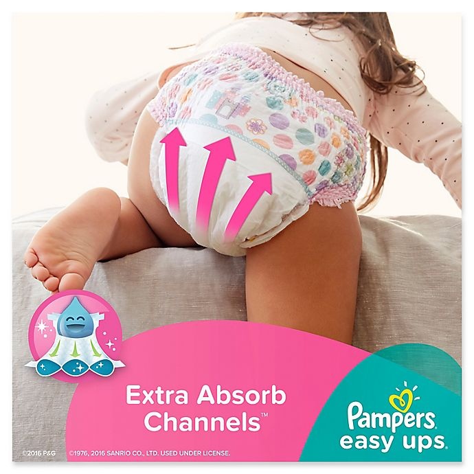 slide 3 of 7, Pampers Easy Ups Girls Training Pants Jumbo Pack, Size 2t-3t, 26 ct