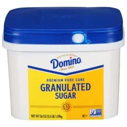 Domino Premium Pure Cane Granulated Sugar 3.5 lb Tub