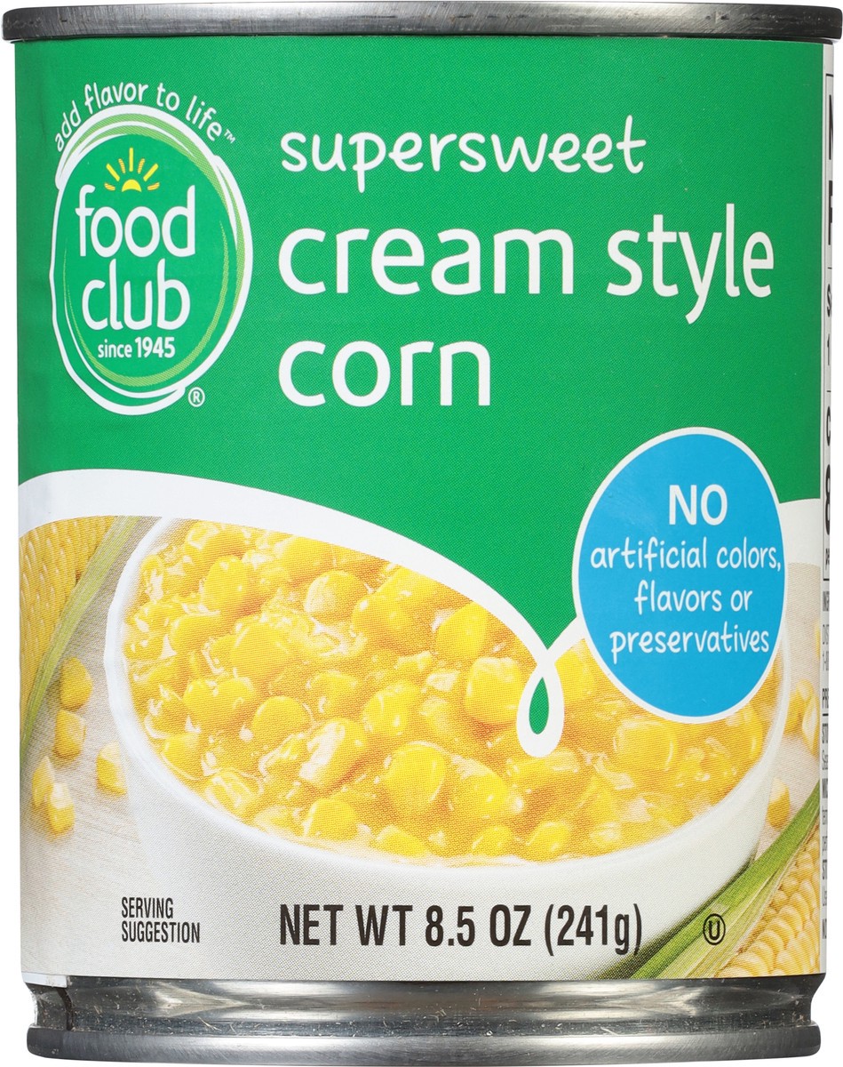 slide 8 of 16, Food Club Cream Style Supersweet Corn 8.5 oz, 8.5 oz