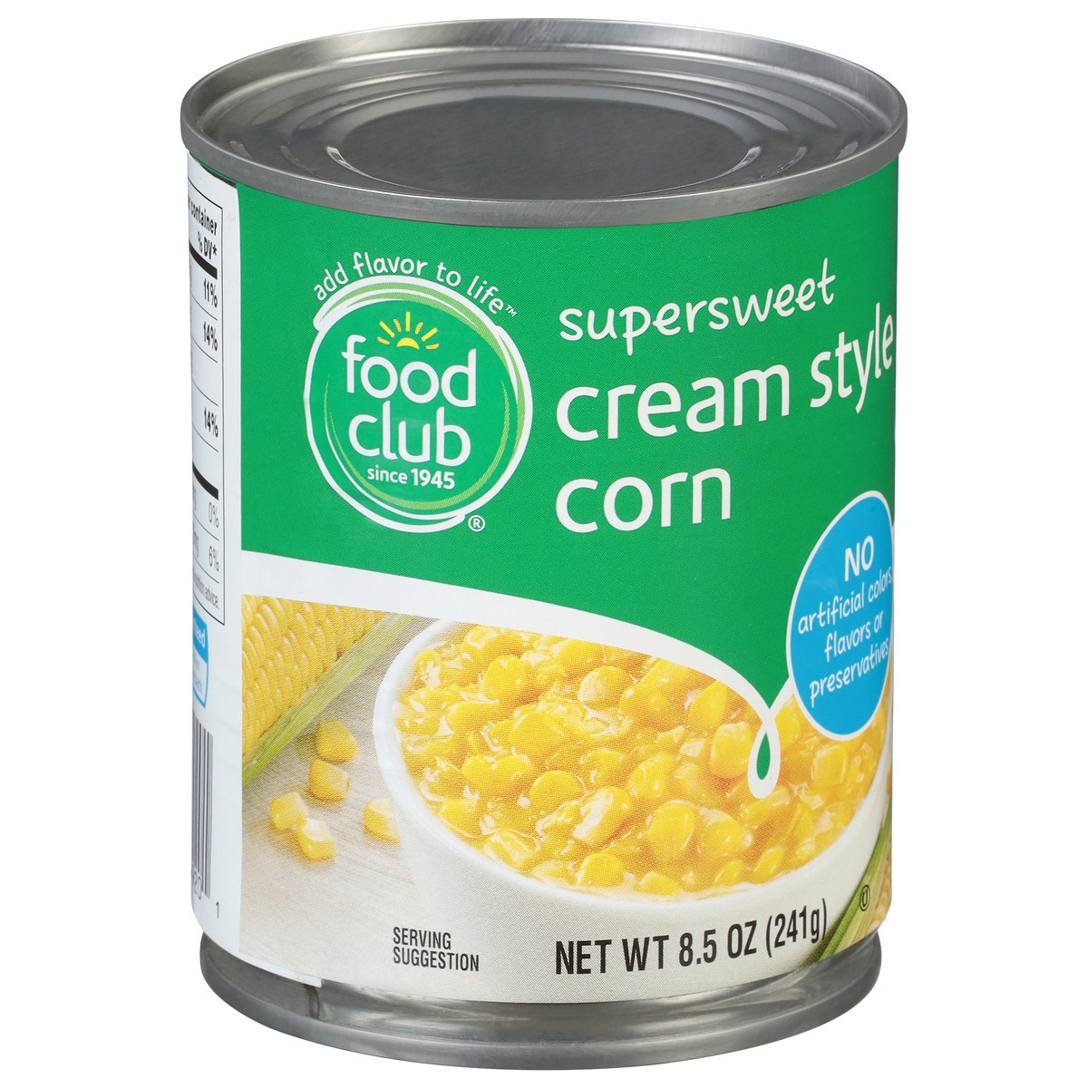 slide 9 of 16, Food Club Cream Style Supersweet Corn 8.5 oz, 8.5 oz