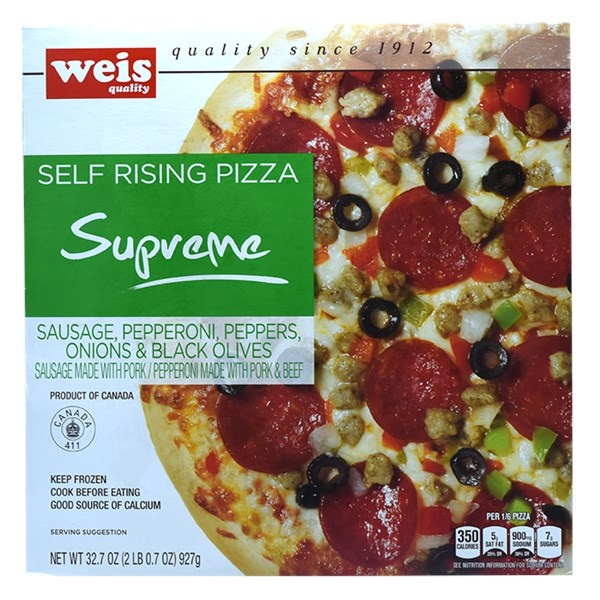 slide 1 of 1, Supreme Self Rising Pizza, 32.7 oz