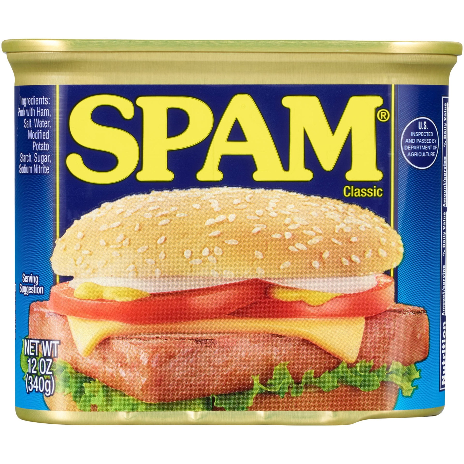slide 1 of 8, SPAM Classic Meat Product, 12 oz