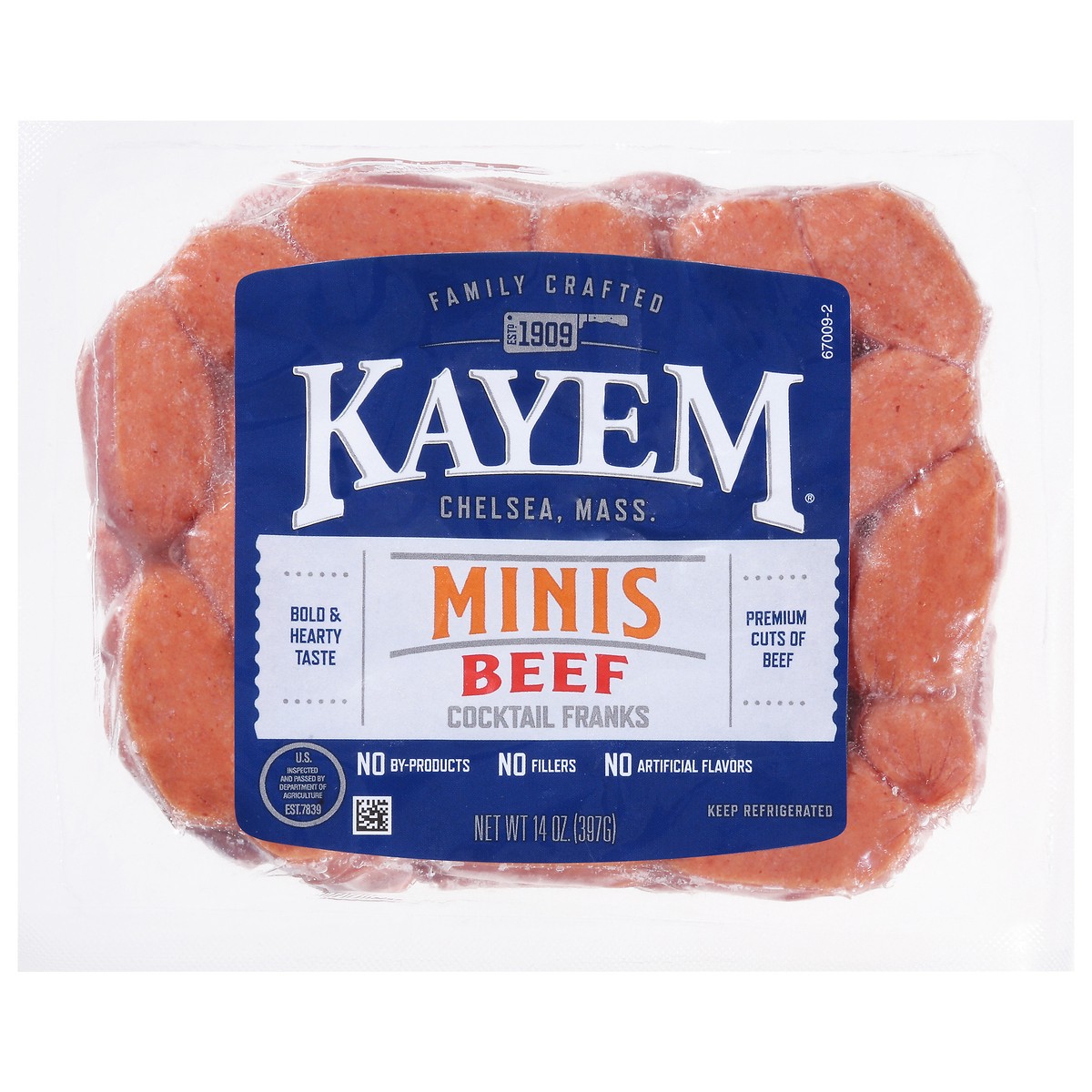 slide 12 of 15, Kayem Beef Cocktail Franks Minis 14 oz, 14 oz