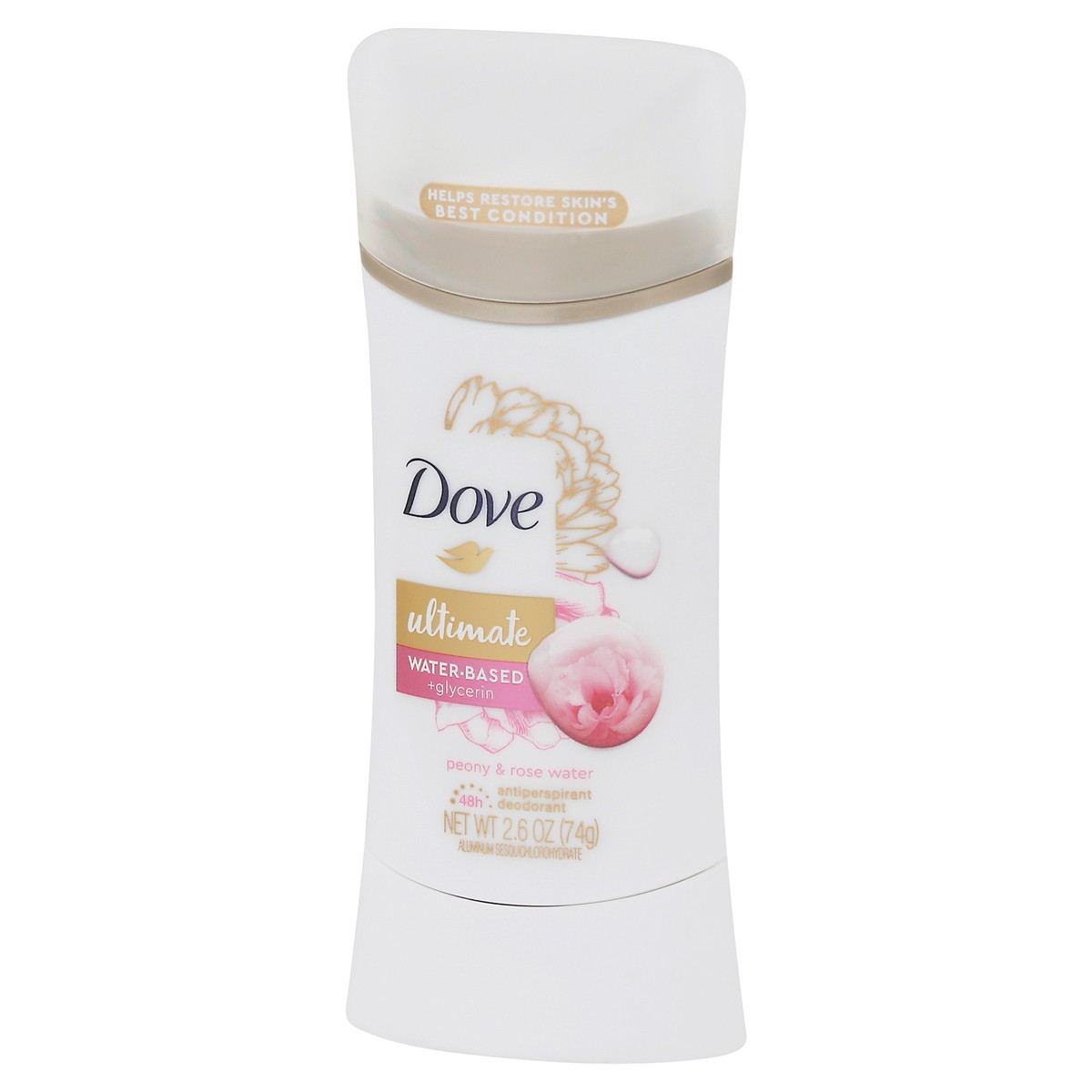 slide 5 of 9, Dove Ultimate Peony & Rose Water Antiperspirant Deodorant 2.6 oz, 2.6 oz