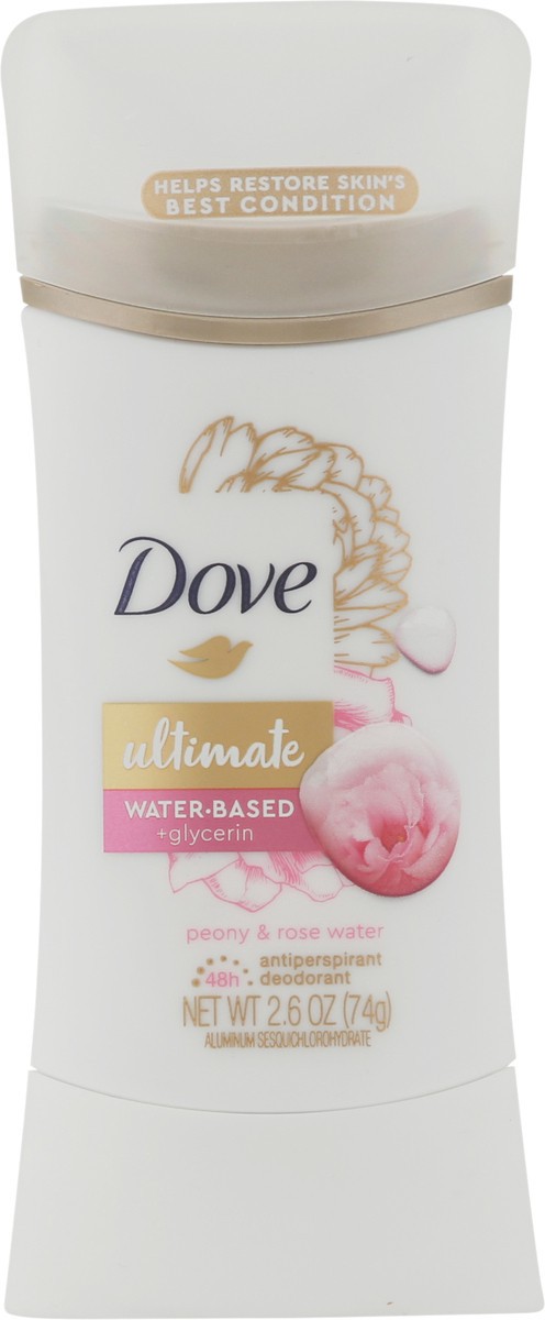 slide 4 of 9, Dove Ultimate Peony & Rose Water Antiperspirant Deodorant 2.6 oz, 2.6 oz
