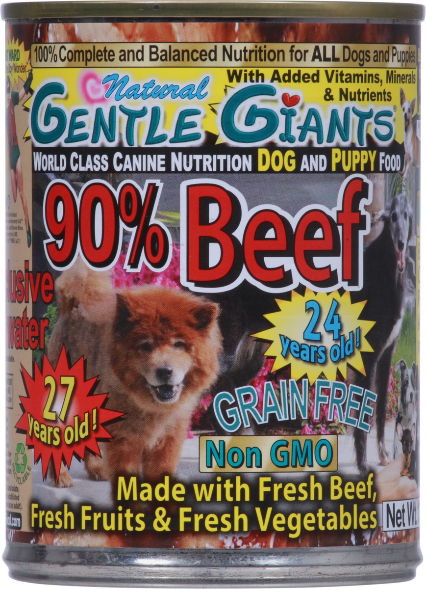 slide 9 of 10, Gentle Giants Grain Free 90% Beef Dog and Puppy Food 13 oz, 13 oz